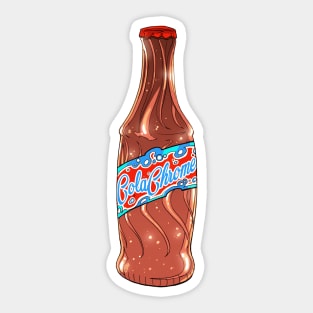 Cola-Chrome Bottle Sticker